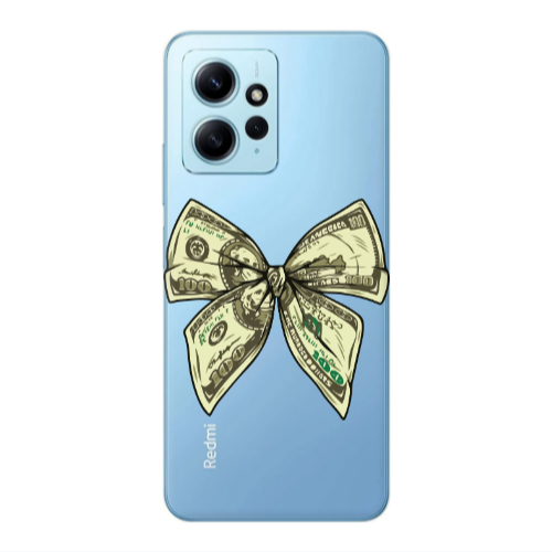 Xiaomi Redmi Note 12 4G Bowtie Dollars Transparent Silicone TPU Θήκη