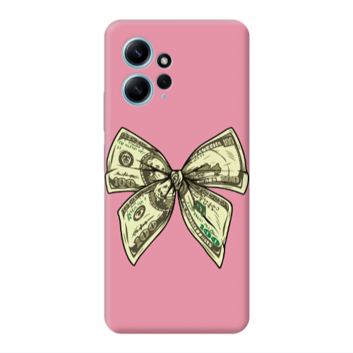 Xiaomi Redmi Note 12 4G Bowtie Dollars Pink Colored Silicone TPU Θήκη