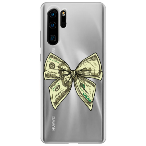 Huawei P30 Pro Bowtie Dollars Transparent Silicone TPU Θήκη