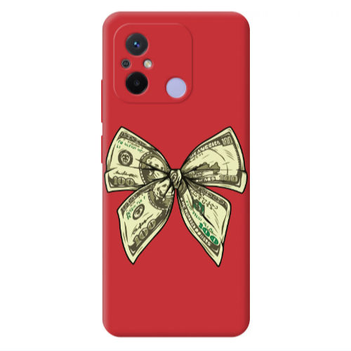 Xiaomi Redmi 12C Bowtie Dollars Red Colored Silicone TPU Θήκη