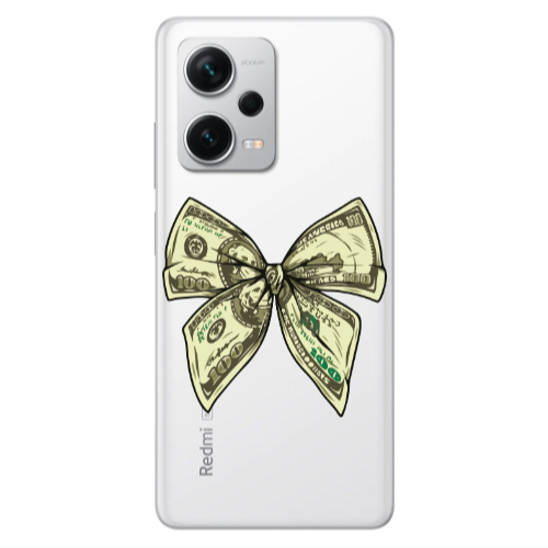 Xiaomi Redmi Note 12 5G Bowtie Dollars Transparent Silicone TPU Θήκη