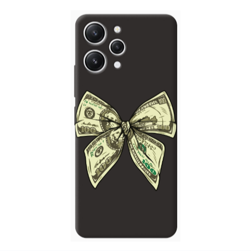 Xiaomi Redmi 12 Bowtie Dollars Black Colored Silicone TPU Θήκη