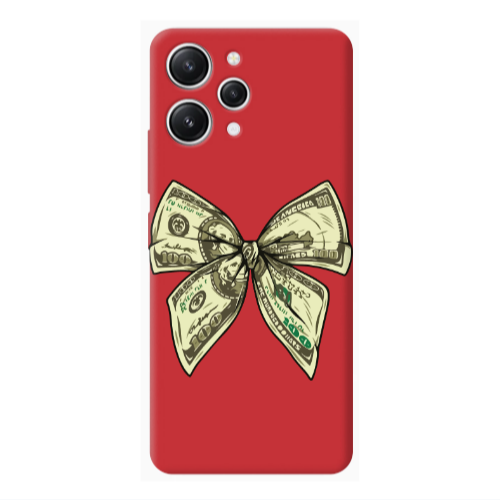 Xiaomi Redmi 12 Bowtie Dollars Red Colored Silicone TPU Θήκη