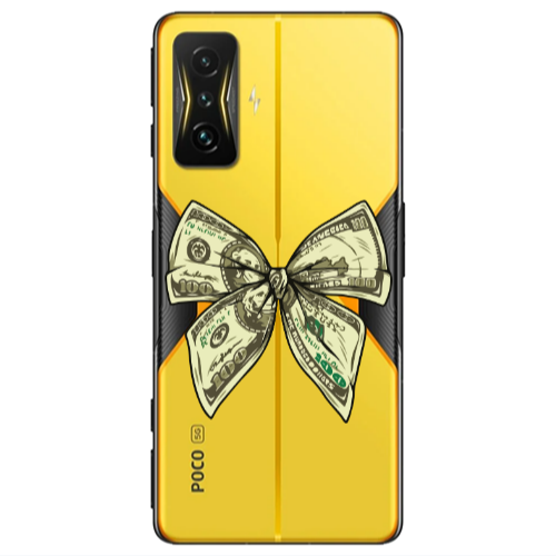 Xiaomi Poco F4 Gt Bowtie Dollars Transparent Silicone TPU Θήκη
