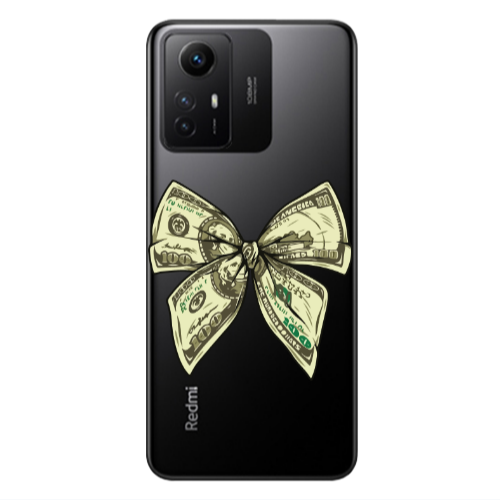 Xiaomi Redmi Note 12s Bowtie Dollars Transparent Silicone TPU Θήκη