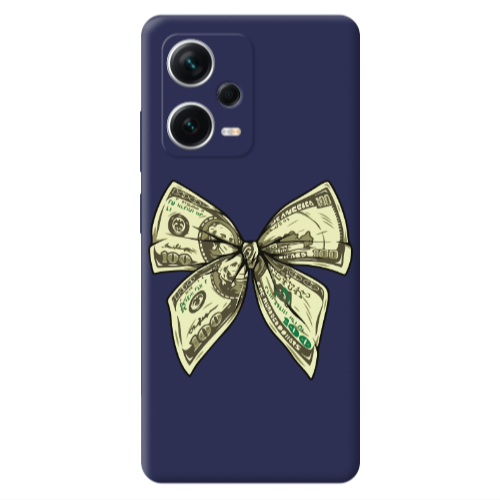Xiaomi Poco X5 Bowtie Dollars Dark blue Colored Silicone TPU Θήκη