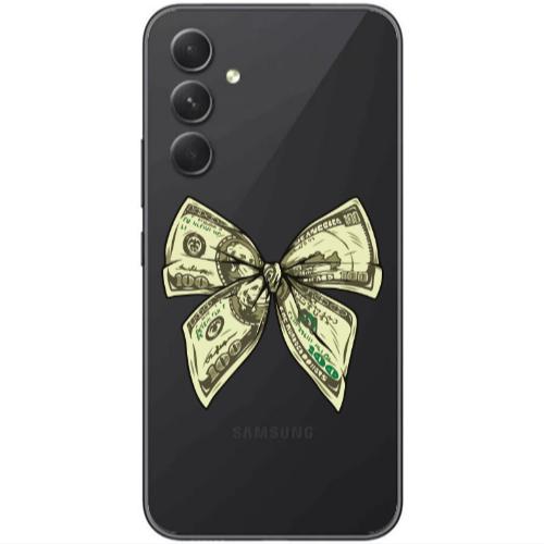 Samsung  Galaxy A05s Bowtie Dollars Transparent Silicone TPU Θήκη
