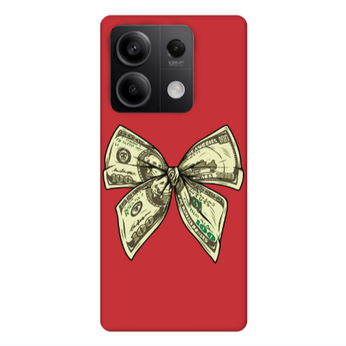 Xiaomi Redmi Note 13 5G Bowtie Dollars Red Colored Silicone TPU Θήκη