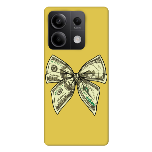 Xiaomi Redmi Note 13 5G Bowtie Dollars Yellow Colored Silicone TPU Θήκη