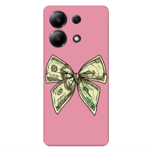 Xiaomi Redmi Note 13 4G Bowtie Dollars Pink Colored Silicone TPU Θήκη