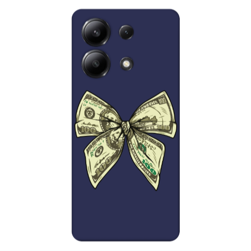 Xiaomi Redmi Note 13 4G Bowtie Dollars Dark blue Colored Silicone TPU Θήκη
