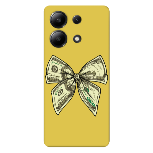 Xiaomi Redmi Note 13 4G Bowtie Dollars Yellow Colored Silicone TPU Θήκη