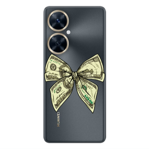 Huawei Nova 11i Bowtie Dollars Transparent Silicone TPU Θήκη