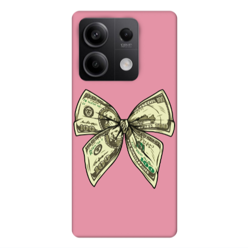 Xiaomi Redmi Note 13Pro 5G Bowtie Dollars Pink Colored Silicone TPU Θήκη