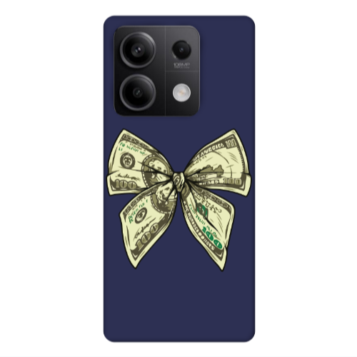 Xiaomi Redmi Note 13Pro 5G Bowtie Dollars Dark blue Colored Silicone TPU Θήκη