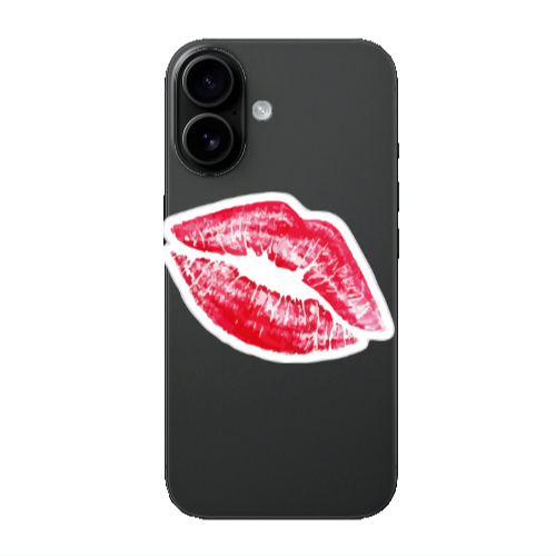 Apple Iphone 16 plus Drooling Tongue Transparent Silicone TPU Θήκη