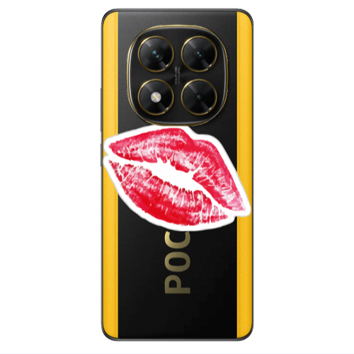 Xiaomi Poco X7 Drooling Tongue Transparent Silicone TPU Θήκη