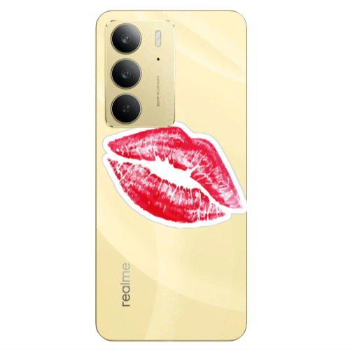 Realme C 75 Drooling Tongue Transparent Silicone TPU Θήκη