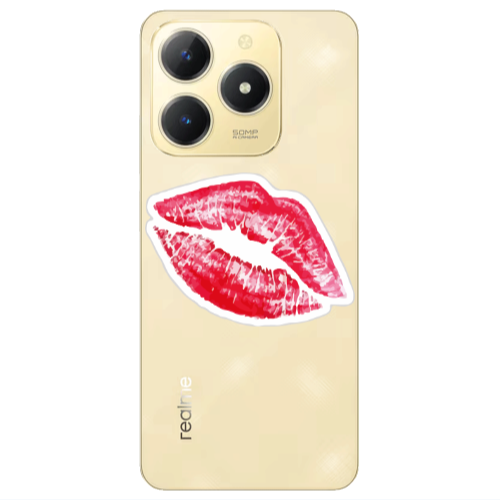 Realme C61 Faint Kiss Transparent Silicone TPU Θήκη