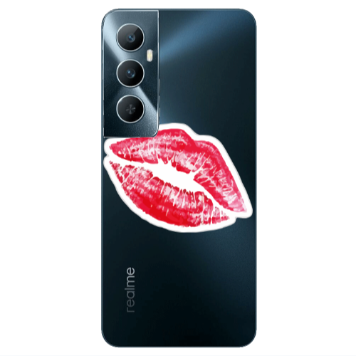 Realme C65 Faint Kiss Transparent Silicone TPU Θήκη