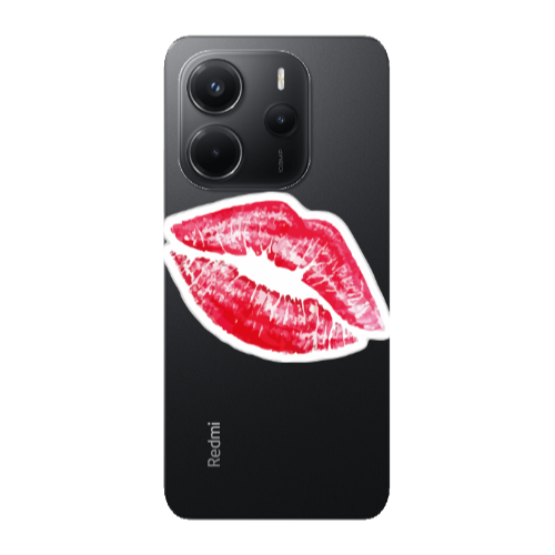 Xiaomi Redmi Note 14 Drooling Tongue Transparent Silicone TPU Θήκη