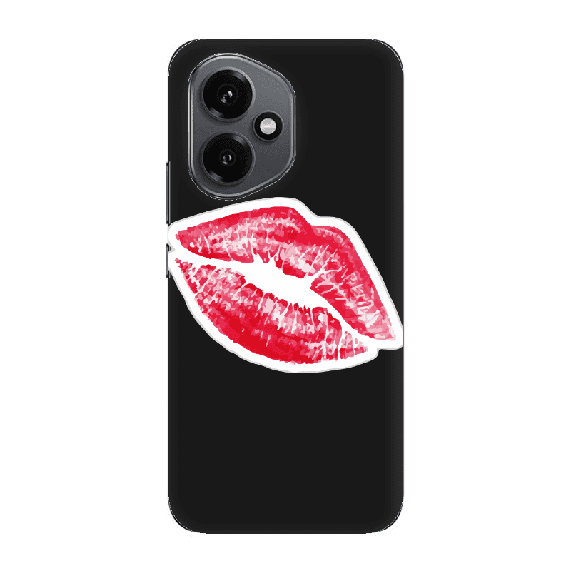 Honor Magic 400 Faint Kiss Black Colored Silicone TPU Θήκη