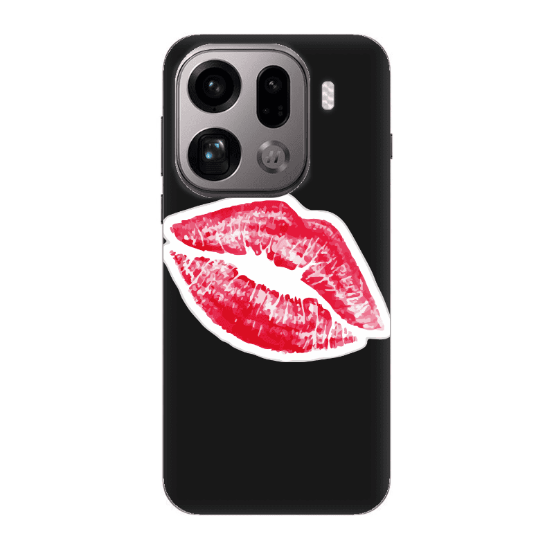 Oppo Find X9 Pro Drooling Tongue Black Colored Silicone TPU Θήκη