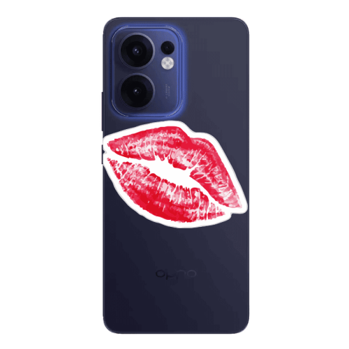 Oppo Reno13 FS Drooling Tongue Transparent Silicone TPU Θήκη