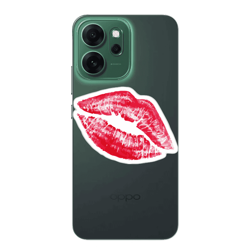 Oppo 14 F Drooling Tongue Transparent Silicone TPU Θήκη