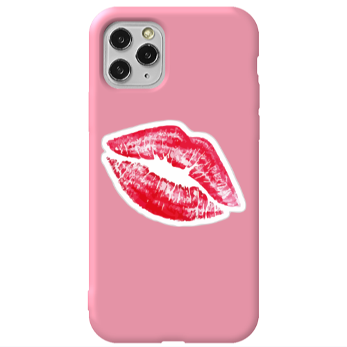 Apple iPhone 11 Pro Drooling Tongue Pink Colored Silicone TPU Θήκη