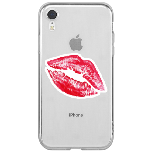 Apple iPhone Xr Drooling Tongue Transparent Silicone TPU Θήκη