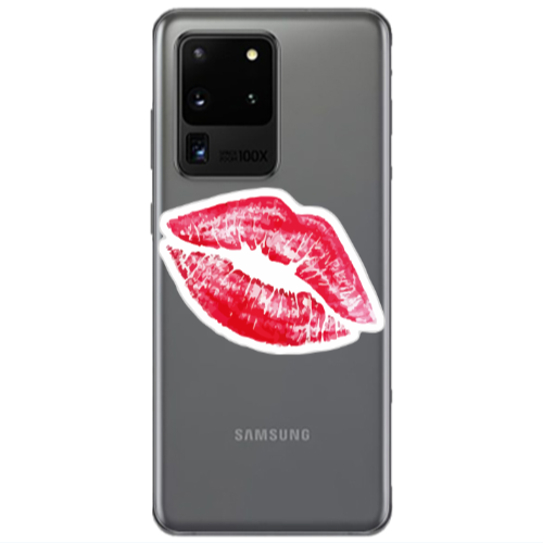 Samsung S20 Ultra Drooling Tongue Transparent Silicone TPU Θήκη