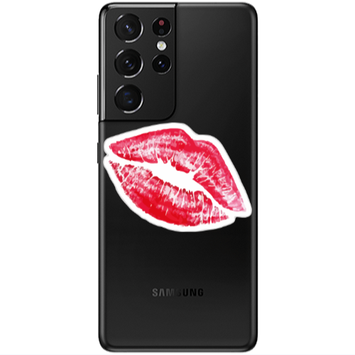 Samsung S21 Ultra Drooling Tongue Transparent Silicone TPU Θήκη