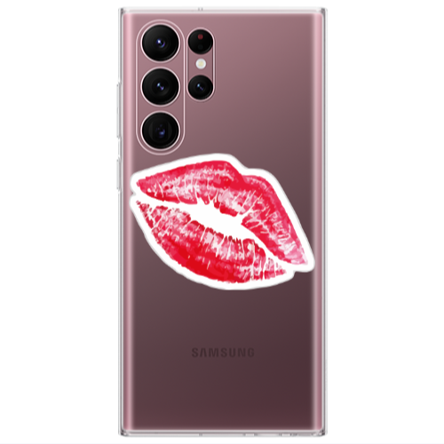 Samsung S22 Ultra Drooling Tongue Transparent Silicone TPU Θήκη
