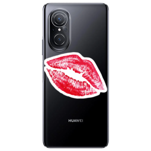 Huawei Nova 9 SE Drooling Tongue Transparent Silicone TPU Θήκη