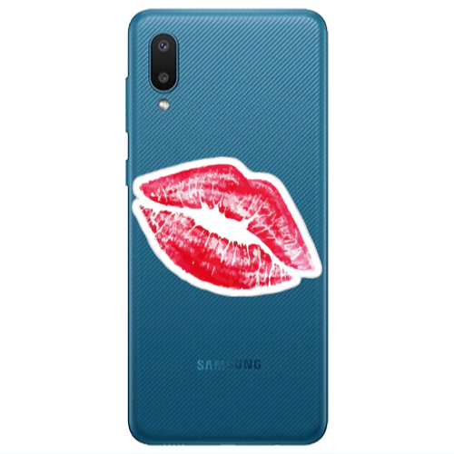 Samsung A02 Drooling Tongue Transparent Silicone TPU Θήκη
