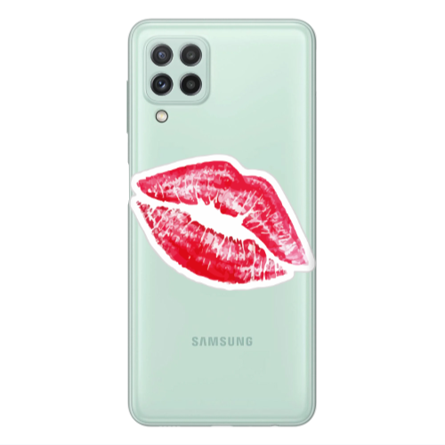 Samsung A22 4G Drooling Tongue Transparent Silicone TPU Θήκη