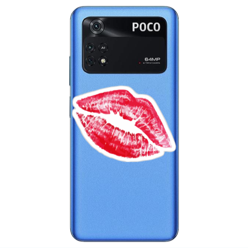 Xiaomi Poco M4 Pro 4G Drooling Tongue Transparent Silicone TPU Θήκη