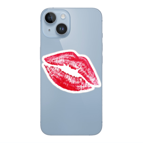 Apple iPhone 14  Drooling Tongue Transparent Silicone TPU Θήκη