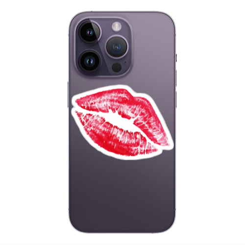 Apple iPhone 14 Pro Max Drooling Tongue Transparent Silicone TPU Θήκη