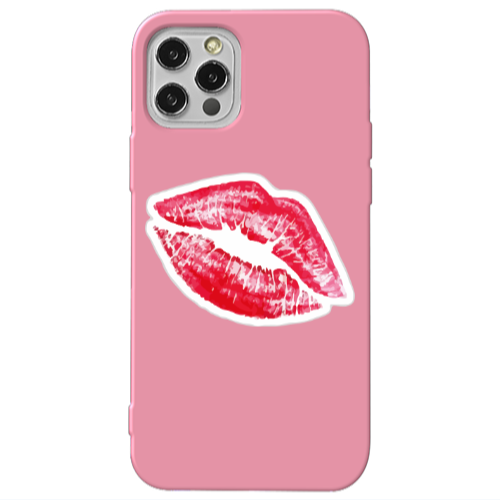 Apple iPhone 13 Pro Drooling Tongue Pink Colored Silicone TPU Θήκη