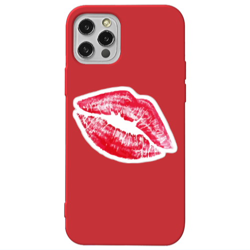 Apple iPhone 13 Pro Drooling Tongue Red Colored Silicone TPU Θήκη