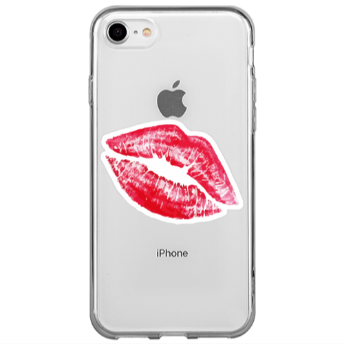 Apple iPhone 7 Faint Kiss Transparent Silicone TPU Θήκη