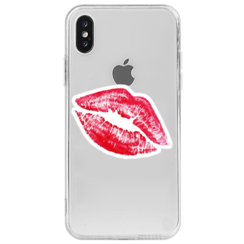 Apple iPhone Xs Faint Kiss Transparent Silicone TPU Θήκη