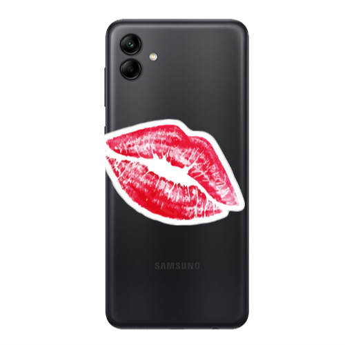 Samsung A04 Drooling Tongue Transparent Silicone TPU Θήκη