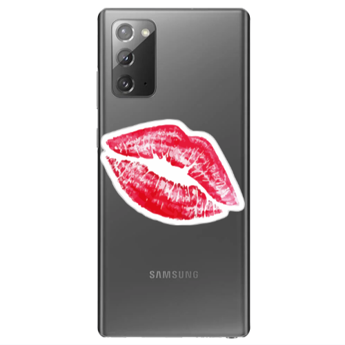 Samsung Note 20 Drooling Tongue Transparent Silicone TPU Θήκη