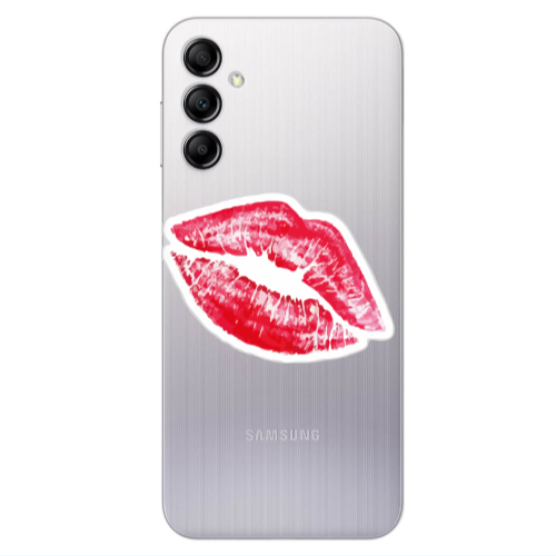 Samsung A24 Drooling Tongue Transparent Silicone TPU Θήκη