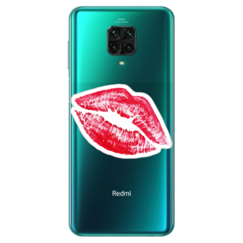 Xiaomi Redmi Note 9S Drooling Tongue Transparent Silicone TPU Θήκη