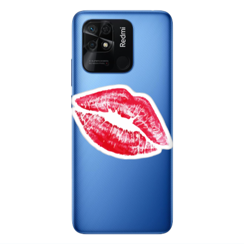 Xiaomi Poco C40 Drooling Tongue Transparent Silicone TPU Θήκη