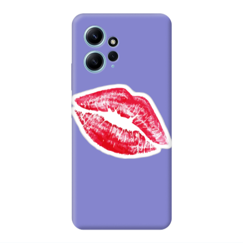Xiaomi Redmi Note 12 4G Faint Kiss Purple Colored Silicone TPU Θήκη